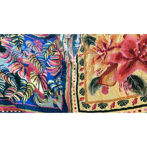 FARM Rio Swimsuit Cover Up With Tassels Poncho SZ M-L NWOT - Picture 6 of 12